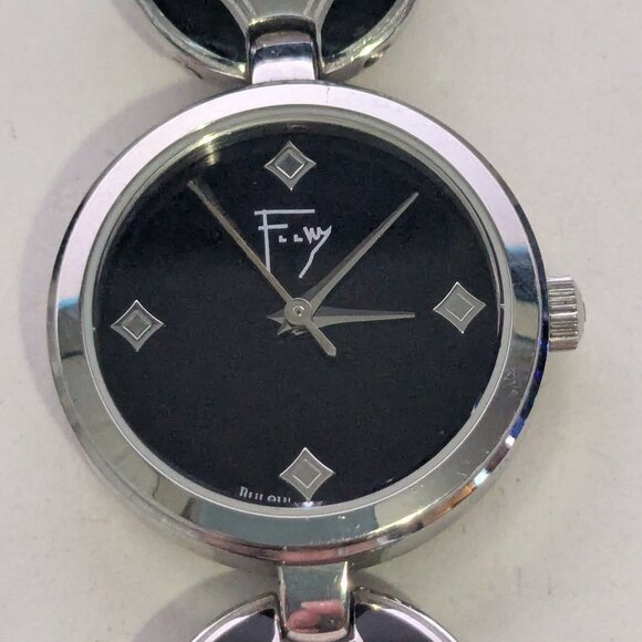 BULOVA Frank Lloyd Wright C8691170 Black Enameled Circular Design Ladies Watch - Picture 2 of 9